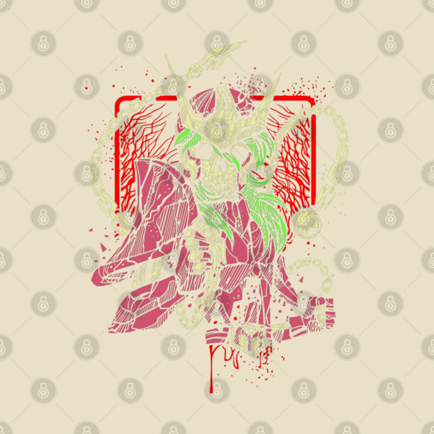 Andromeda Shun Skeleton Saint Seiya Dark Art by Otaku Vibes