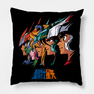 Saint Seiya Bronze Saints Team Portrait Pillow