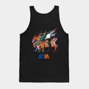 Saint Seiya Bronze Saints Team Portrait Tank Top