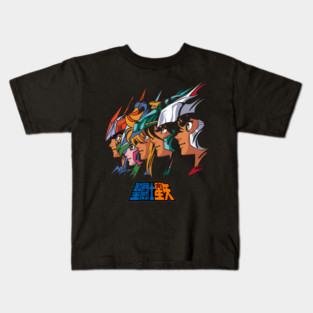 Saint Seiya Bronze Saints Team Portrait Kids T-Shirt