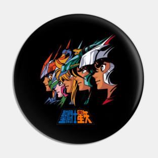 Saint Seiya Bronze Saints Team Portrait Pin