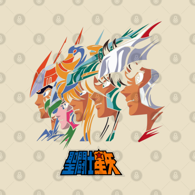 Saint Seiya Bronze Saints Team Portrait by Otaku Vibes