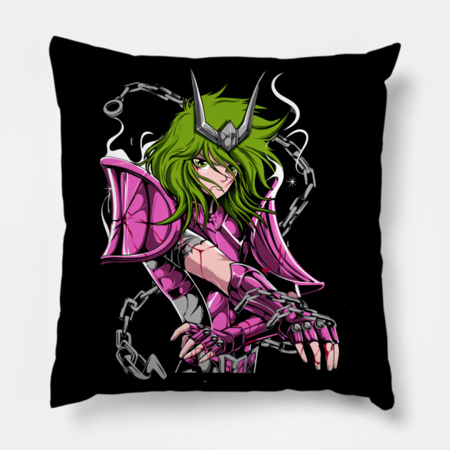 Andromeda Shun Saint Seiya Battle Chains Pillow by Otaku Vibes