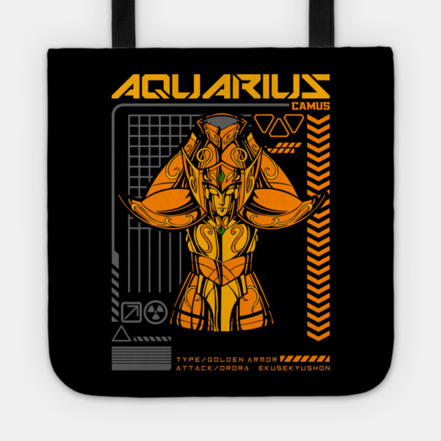 Aquarius Camus Saint Seiya Sci Fi Style Tote by Otaku Vibes