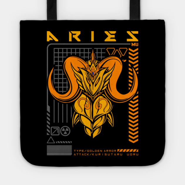 Aries Mu Saint Seiya Futuristic Armor Tote by Otaku Vibes