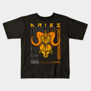 Aries Mu Saint Seiya Futuristic Armor Kids T-Shirt