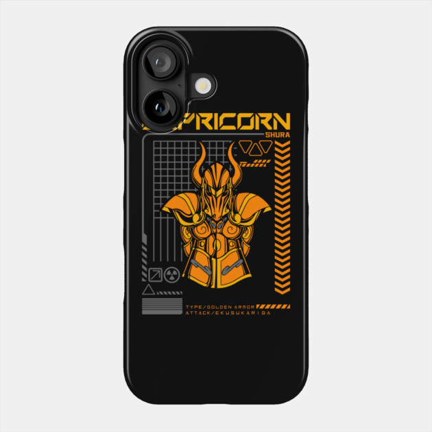 Capricorn Shura Saint Seiya Futuristic Armor Phone Case by Otaku Vibes