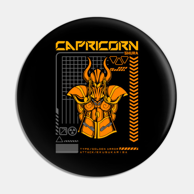 Capricorn Shura Saint Seiya Futuristic Armor Pin by Otaku Vibes