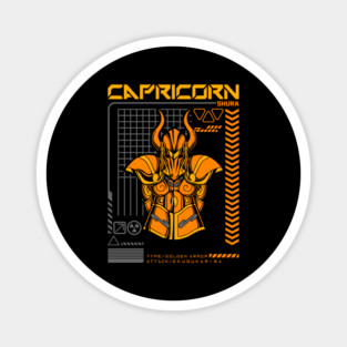 Capricorn Shura Saint Seiya Futuristic Armor Magnet