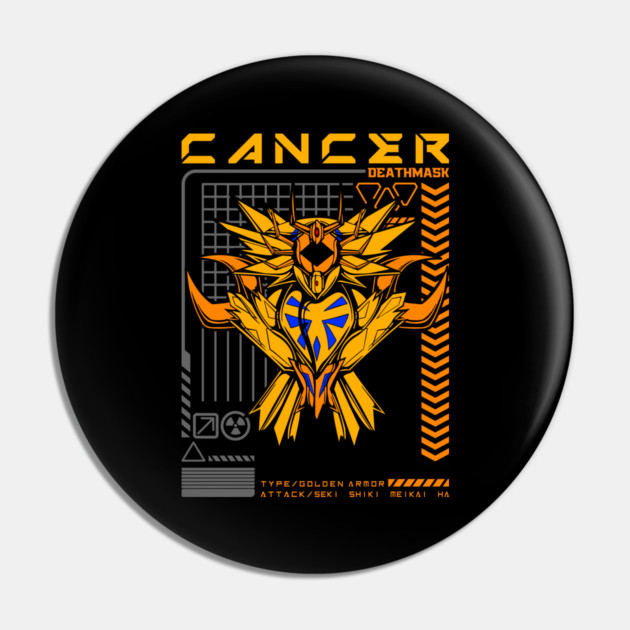 Cancer Deathmask Saint Seiya Futuristic Armor Pin by Otaku Vibes
