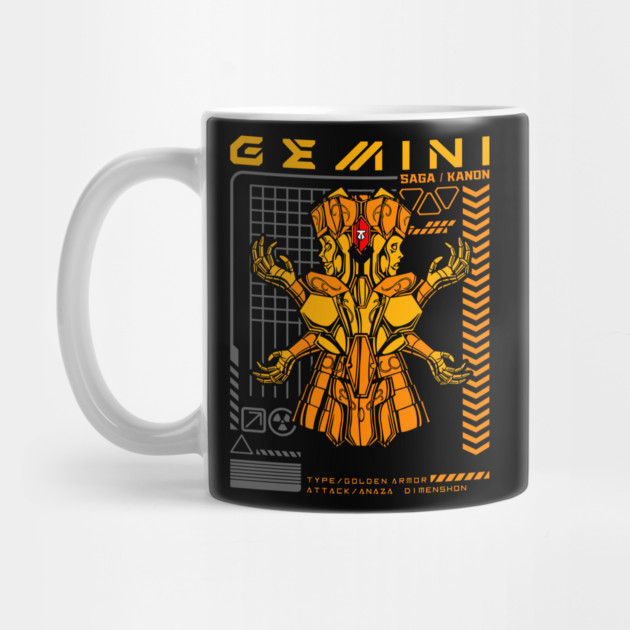 Gemini Saga Kanon Saint Seiya Futuristic Armor by Otaku Vibes