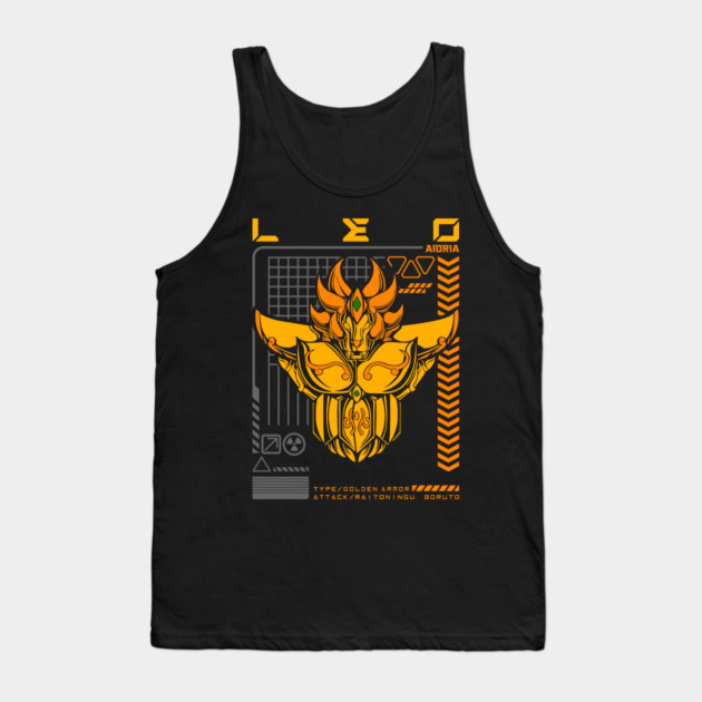 Leo Aiolia Saint Seiya Futuristic Armor Tank Top by Otaku Vibes