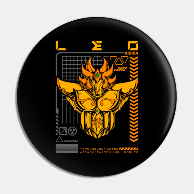Leo Aiolia Saint Seiya Futuristic Armor Pin by Otaku Vibes