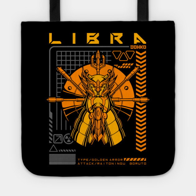 Libra Dohko Saint Seiya Futuristic Armor Tote by Otaku Vibes