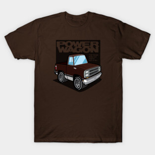 Dark Brown Sunfire - Power Wagon (1980 - White-Based) T-Shirt