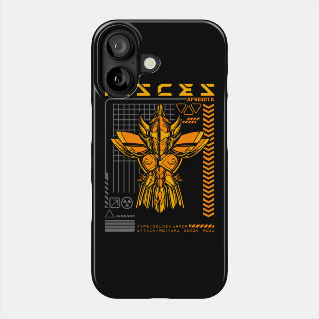 Pisces Aphrodite Saint Seiya Futuristic Armor Phone Case by Otaku Vibes