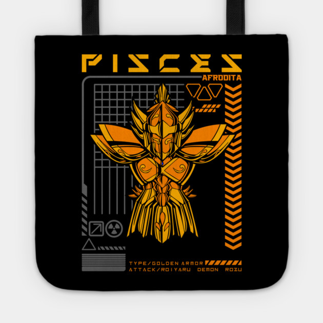 Pisces Aphrodite Saint Seiya Futuristic Armor Tote by Otaku Vibes