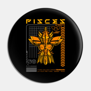 Pisces Aphrodite Saint Seiya Futuristic Armor Pin