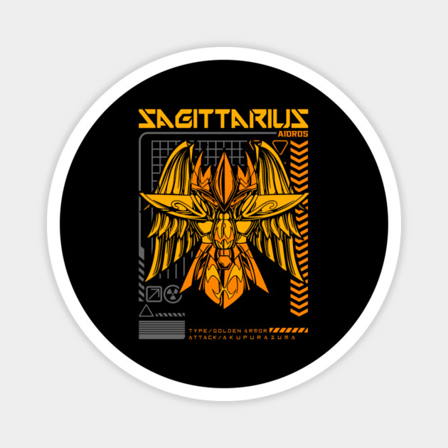 Sagittarius Aiolos Saint Seiya Futuristic Armor Magnet by Otaku Vibes