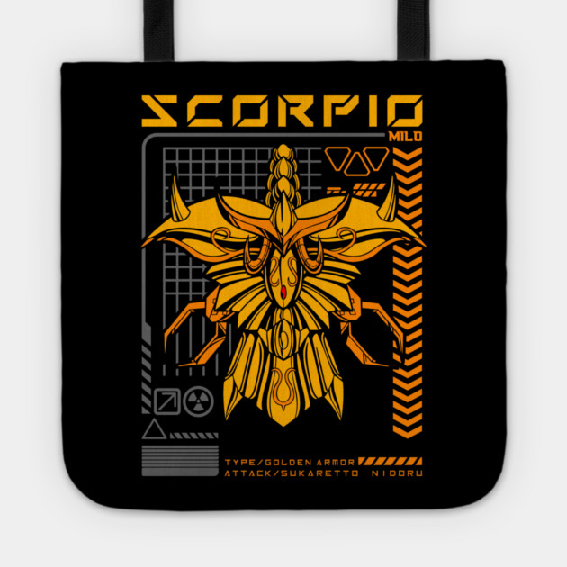 Scorpio Milo Saint Seiya Futuristic Armor Tote by Otaku Vibes