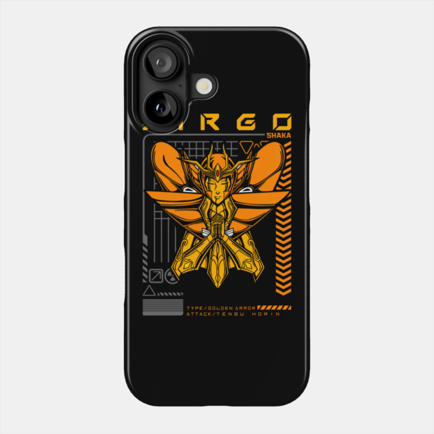 Virgo Shaka Saint Seiya Futuristic Armor Phone Case by Otaku Vibes