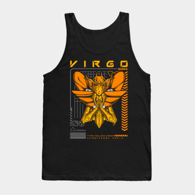 Virgo Shaka Saint Seiya Futuristic Armor Tank Top by Otaku Vibes