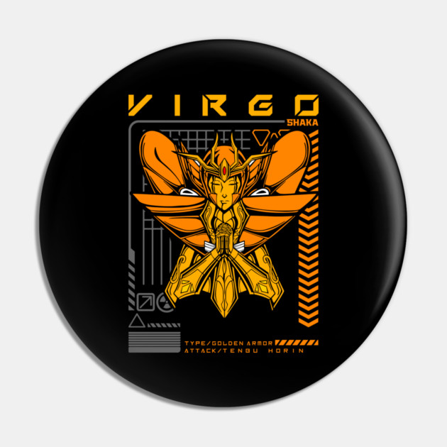 Virgo Shaka Saint Seiya Futuristic Armor Pin by Otaku Vibes