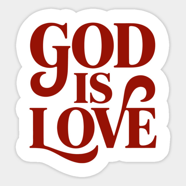 God Is Love Christian Gift Magnet by Alex's Store 23