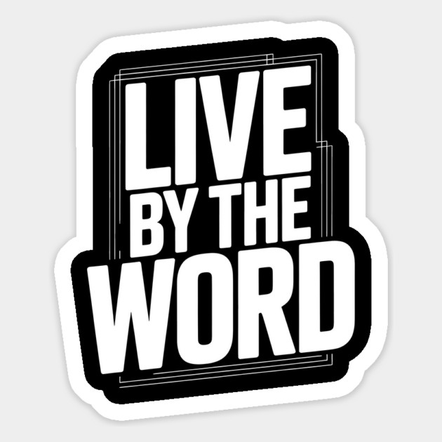 Live By The Word Christian Gift Magnet by Alex's Store 23