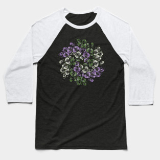 Genderqueer Orchids Baseball T-Shirt