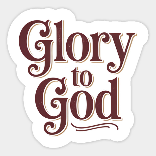 Glory To God Christian Gift Magnet by Alex's Store 23