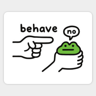 Dishonest Frog Funny Frog Meme Behave No Sticker