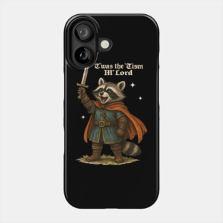 TWAS The Tism M Lord Funny Vintage Raccoon Graphic Autism Phone Case