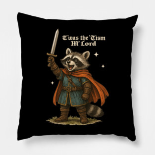 TWAS The Tism M Lord Funny Vintage Raccoon Graphic Autism Pillow