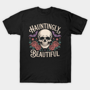 Hauntingly skull – Romantic Gothic Elegance | retro halloween | Vintage Halloween | Birthday Gift | Anniversary Gift | Halloween gift | Christmas Gift | Wedding Gift | Gift Ideas. T-Shirt