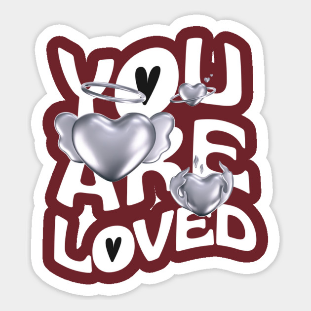 You are loved Magnet by Graphic tees