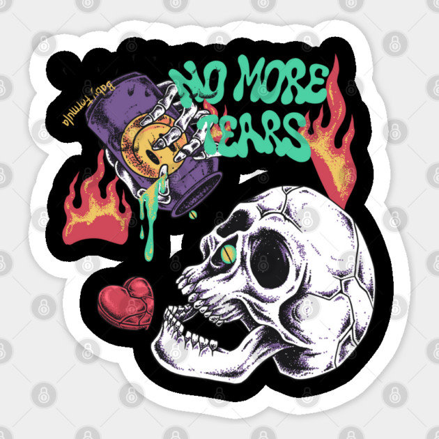No more tears Sticker by Graphic tees