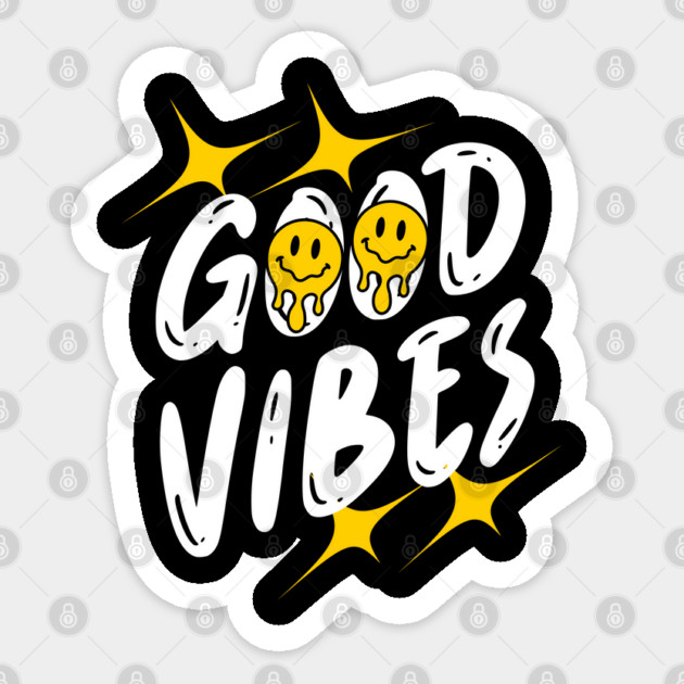 Good Vibes Sticker by Graphic tees
