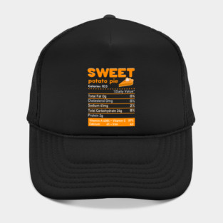 Sweet Potato Pie Nutrition Facts Funny Holiday Hat