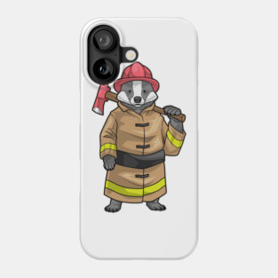 Badger Firefighter Axe Fire department Phone Case