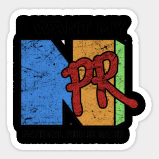 Retro Vintage I Want My NPR Sticker