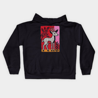 Gentle Fawn | The Forest Spirit Cernunnos Kids Hoodie