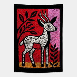 Gentle Fawn | The Forest Spirit Cernunnos Tapestry