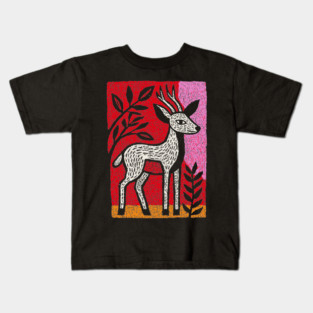 Gentle Fawn | The Forest Spirit Cernunnos Kids T-Shirt