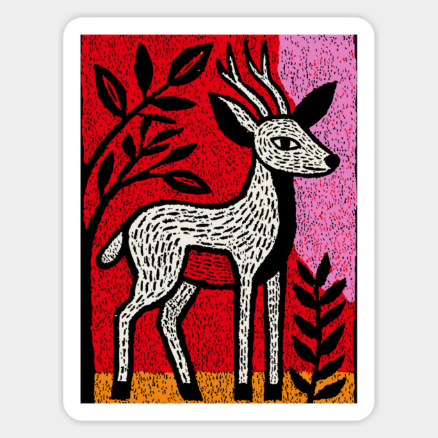 Gentle Fawn | The Forest Spirit Cernunnos Magnet by TuncGK