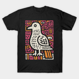 Peace Dove | Abstract Folk Art Bird T-Shirt