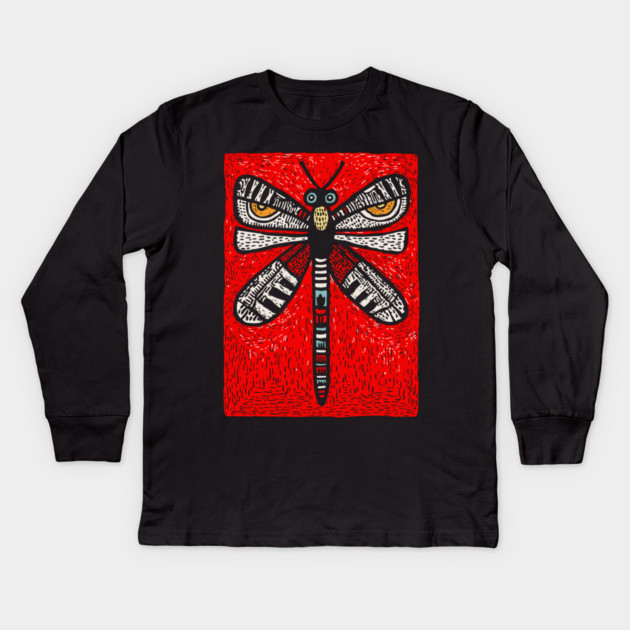 Sacred Dragonfly | The Soul's Messenger Kids Long Sleeve T-Shirt by TuncGK