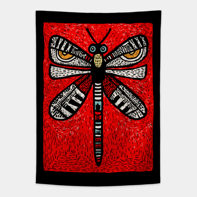 Sacred Dragonfly | The Soul's Messenger Tapestry by TuncGK