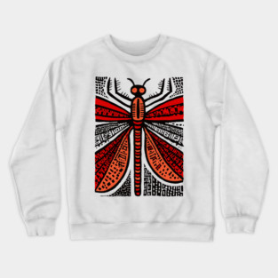 Pop Art Dragonfly | Intricate Insect Graphic Crewneck Sweatshirt