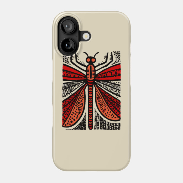 Pop Art Dragonfly | Intricate Insect Graphic Phone Case by TuncGK